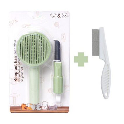 Round comb with clumping blade