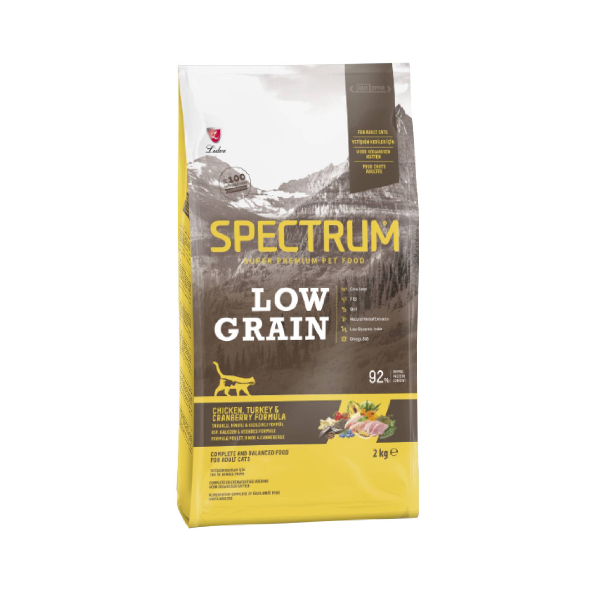 Spectrum Low Grain Chicken And Turkey And Cranberry Formula 2kg