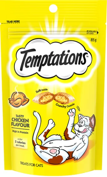 Temptations Treat Cat Chicken Flavor 85g