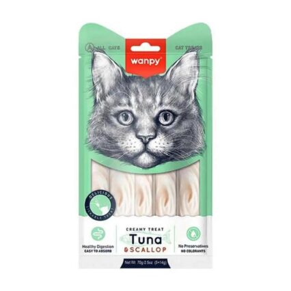Wanpy Traet Cat Creamy Lickable Treat Tuna & Scallop 70g