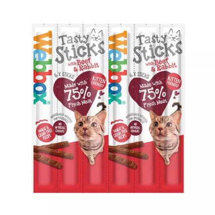 Webbox Tasty Sticks With Beef And Rabbit 30g x 6 Pcs
