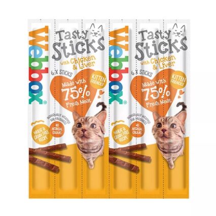Webbox Tasty Sticks With Chicken And Liver 30g x 6 Pcs