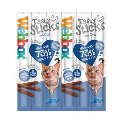 Webbox Tasty Sticks With Cod 30g x 6 Pcs