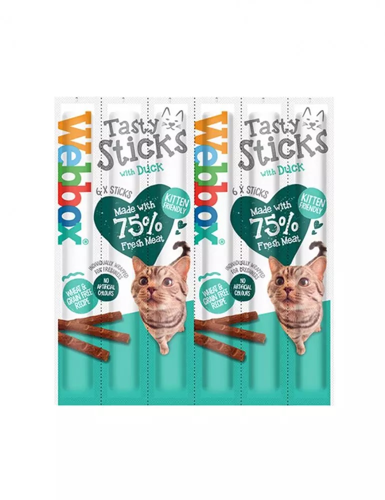 Webbox Tasty Sticks With Duck 30g x 6 Pcs