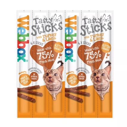 Webbox Tasty Sticks With Turkey And Lamb 30g x 6 Pcs