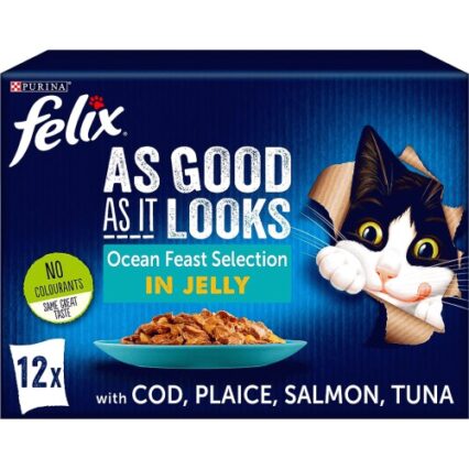 Felix As Good As It Looks Ocean Feasts Selection in Jelly 12 x 85g