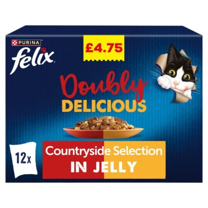 Felix Doubly Delicious Countryside Selection in Jelly 12 x 85g
