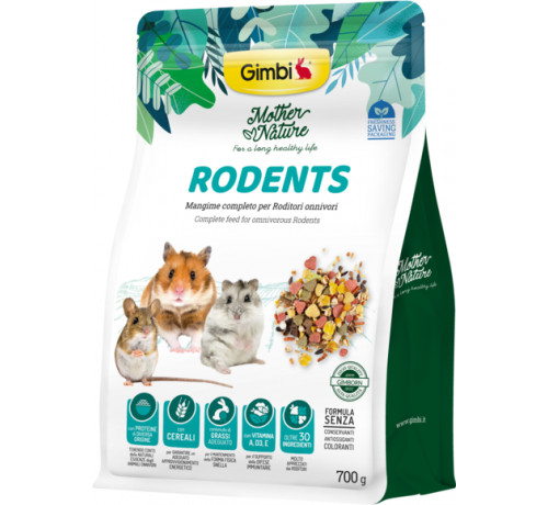 Gimbi Mother Nature Rodents per Roditori 700g