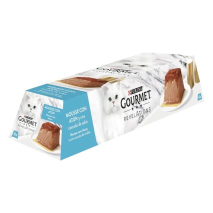 Gourmet Mousse Pate Cat with Tuna 57g × 4 Pcs