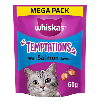 Whiskas Temptations Cat Treats with Salmon Flavour 60g