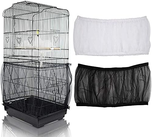 Bird cage cover with 3 feeders
