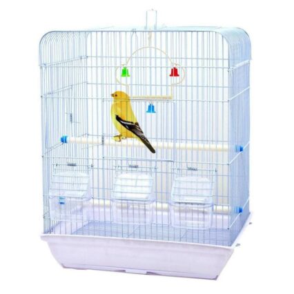 Cage Bird with 3 feeders - 25x35x45 cm