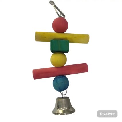 Small bird toy with bell