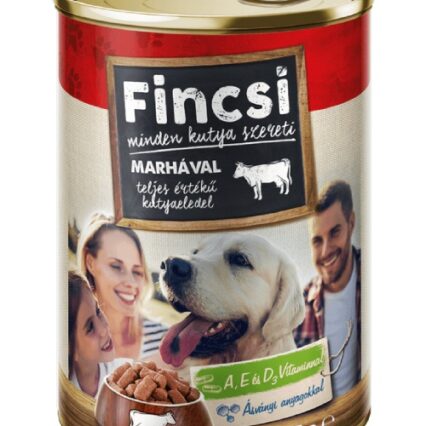 Fincsi Wet Food Dog With Beef 415g