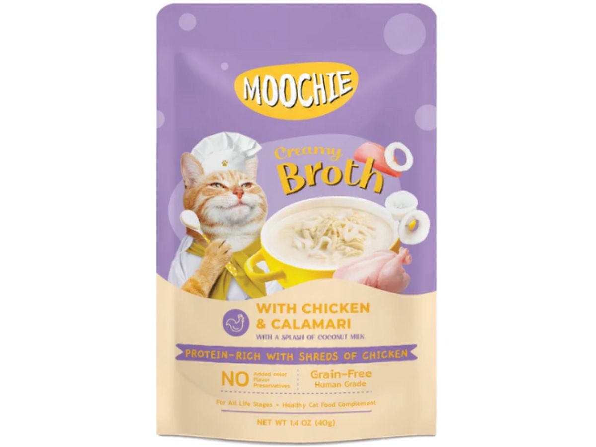 باوتشز موتشي كريمي بنكهة الدجاج والحبار - بالمرق 40 جرام