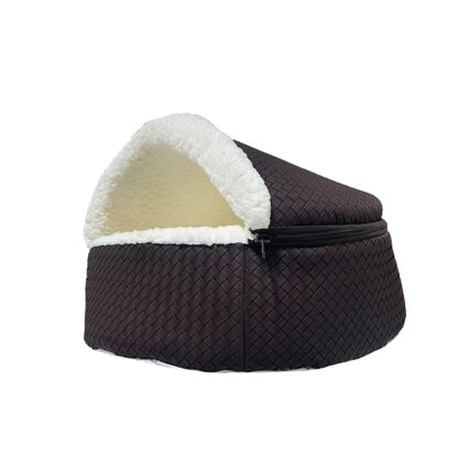 كوخ جلد بني - حجم وسط