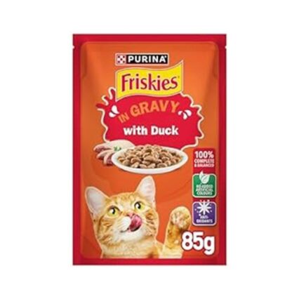 طعام رطب فريسكس بنكهة لحم البط - بالمرق 85 غ