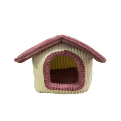 بيت للقطط - لون زهري