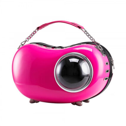 حقيبة نقل للقطط سوبر - لون زهري