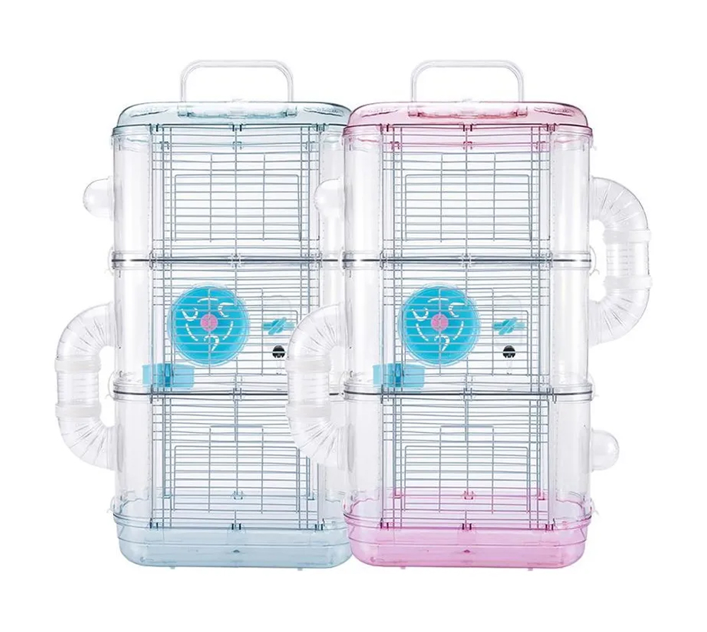 قفص هامستر فاخر - 3 طوابق - الصورة 2