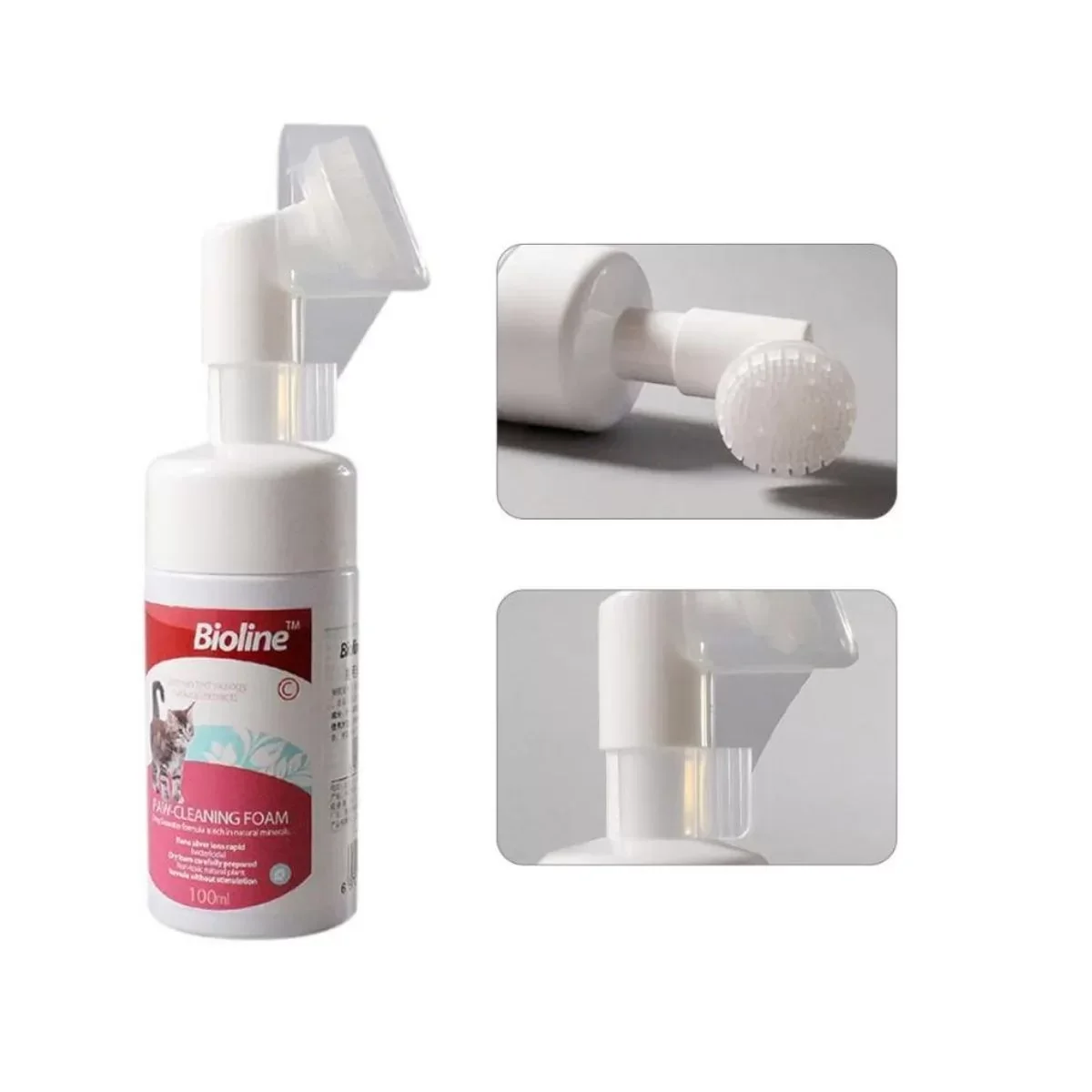 رغوة تنظيف مخالب القطط من بيولاين - 100 مل