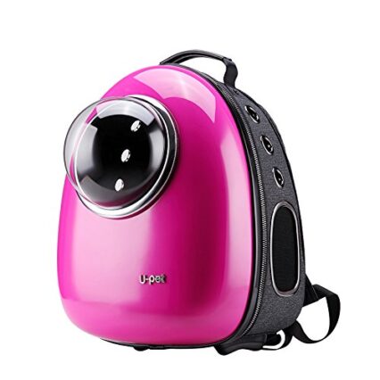 حقيبة ظهر لنقل القطط - لون زهري