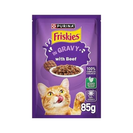 طعام رطب فريسكس بنكهة اللحم - بالمرق 85 غ