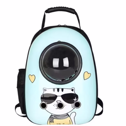 حقيبة ظهر لنقل القطط - سبيشال لون ارزق