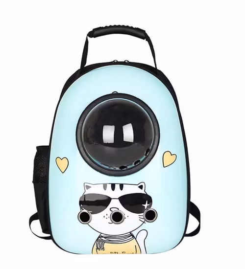 حقيبة ظهر لنقل القطط - سبيشال لون ارزق