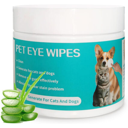 مناديل تنظيف عيون الحيوانات - 100 قطعة