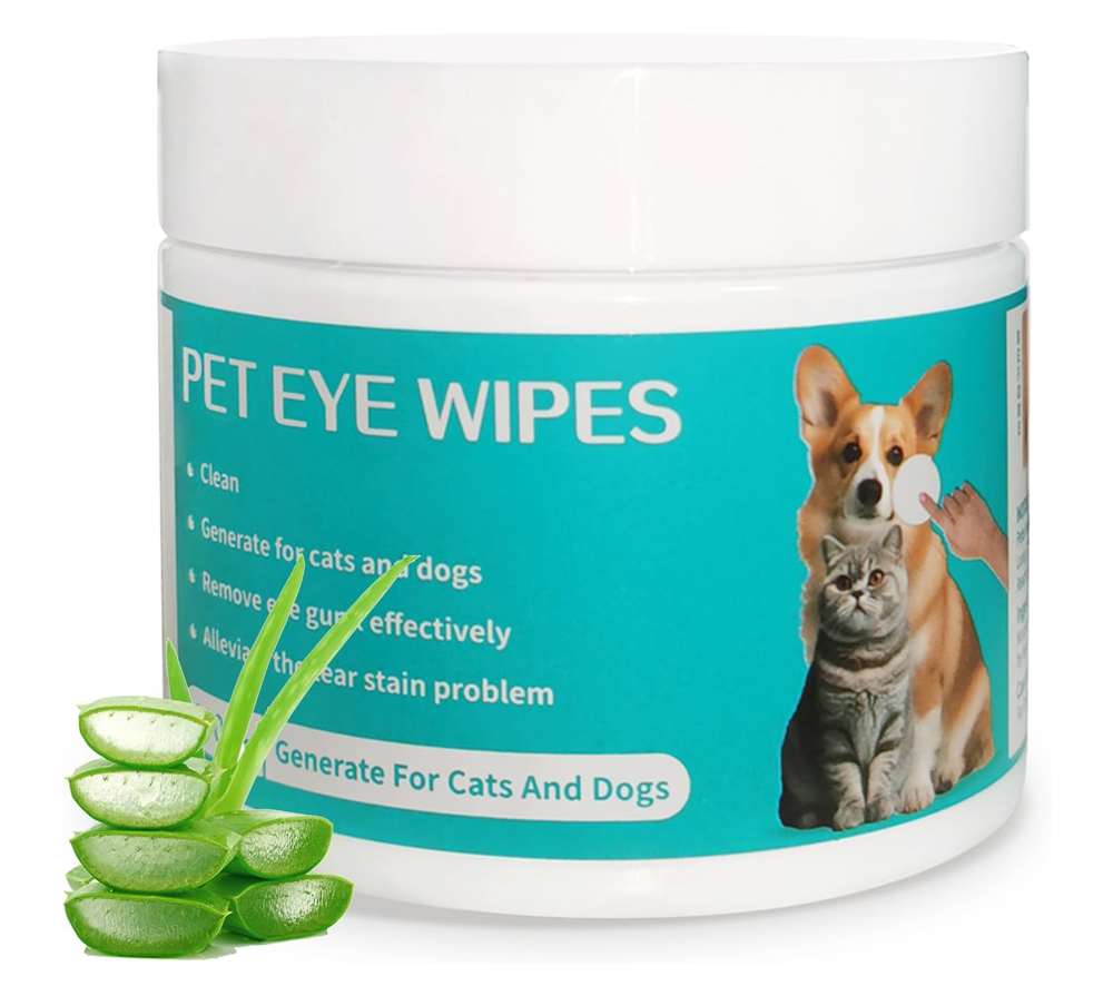 مناديل تنظيف عيون الحيوانات - 100 قطعة