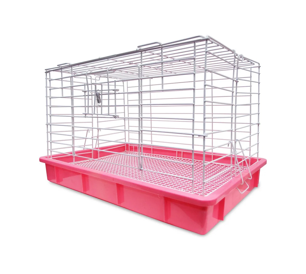 قفص للأرانب مميز - لون احمر