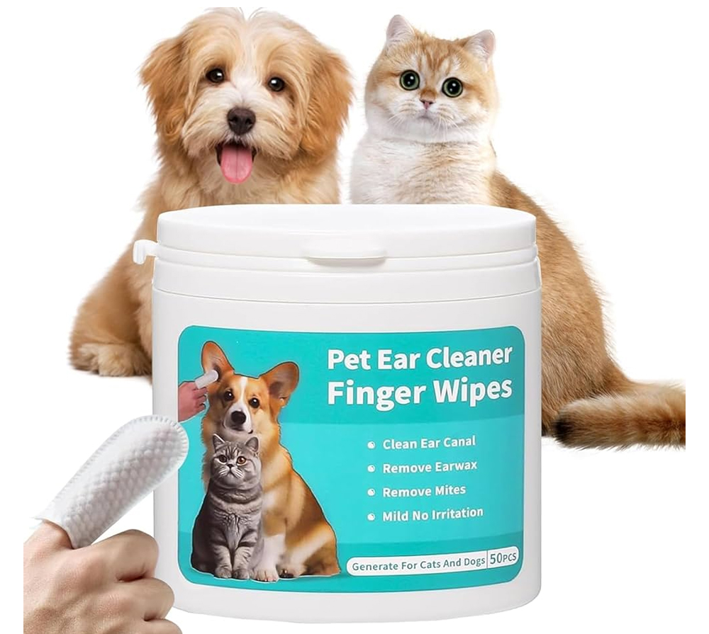 مناديل تنظيف آذان الحيوانات - 50 قطعة - الصورة 2