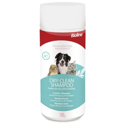 دراي شامبو ببيولاين للقطط والكلاب - 100 جرام