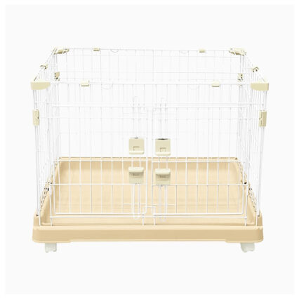 قفص حيوانات فاخر مع عجلات - حجم كبير