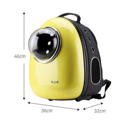 حقيبة ظهر لنقل القطط - لون اصفر
