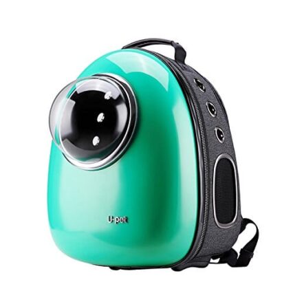 حقيبة ظهر لنقل القطط - لون اخضر