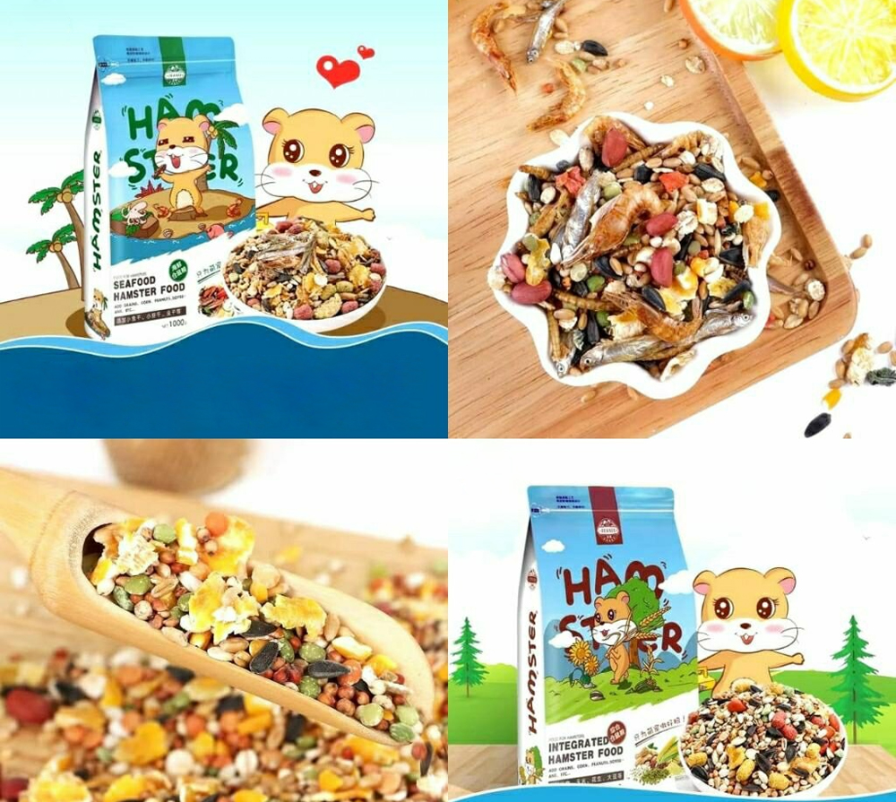 طعام الهامستر المجفف - 1 كيلو - الصورة 2