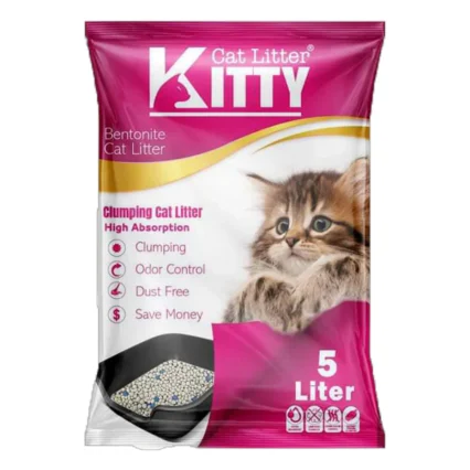 رمل كيتي برائحة البيبي باودر - 5 لتر