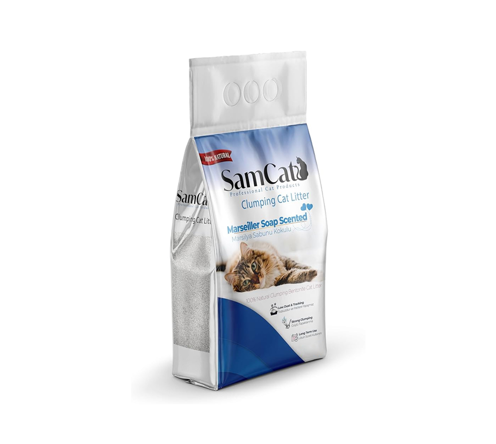 رمل تركي سام كات برائحة الصابون - 5 لتر