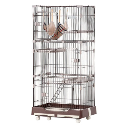 قفص حيوانات مميز - 3 طوابق حجم كبير