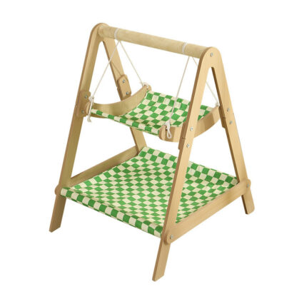 ستاند خشبي فاخر للقطط - لون اخضر