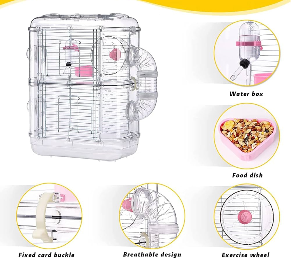 قفص هامستر فاخر - طابقين - الصورة 4