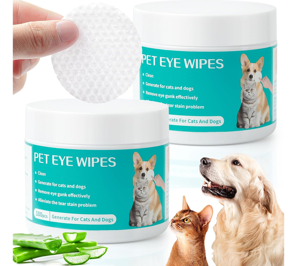مناديل تنظيف عيون الحيوانات - 100 قطعة - الصورة 2