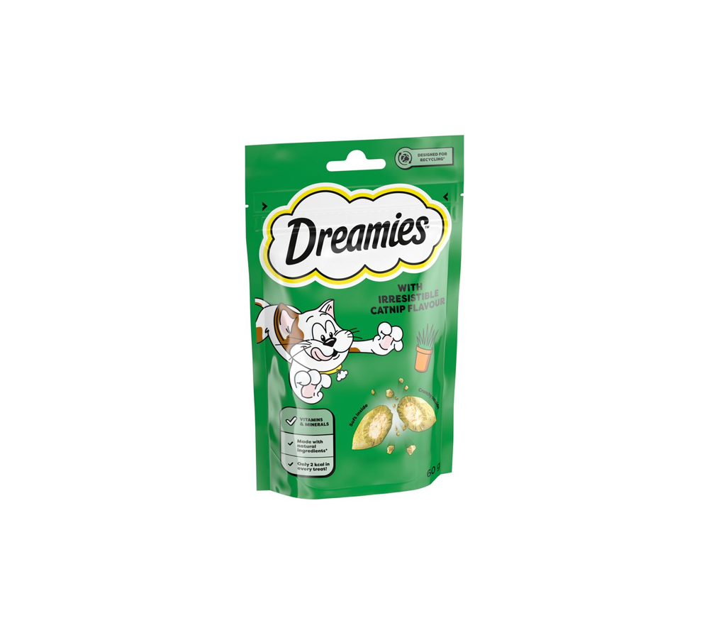مكافآت دريمز للقطط بنكهة الكاتنيب بالنعناع البري 60 جرام