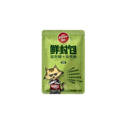 هابي وانبي باوتشز بنكهة التونا وسمك البيتال - 70 جرام